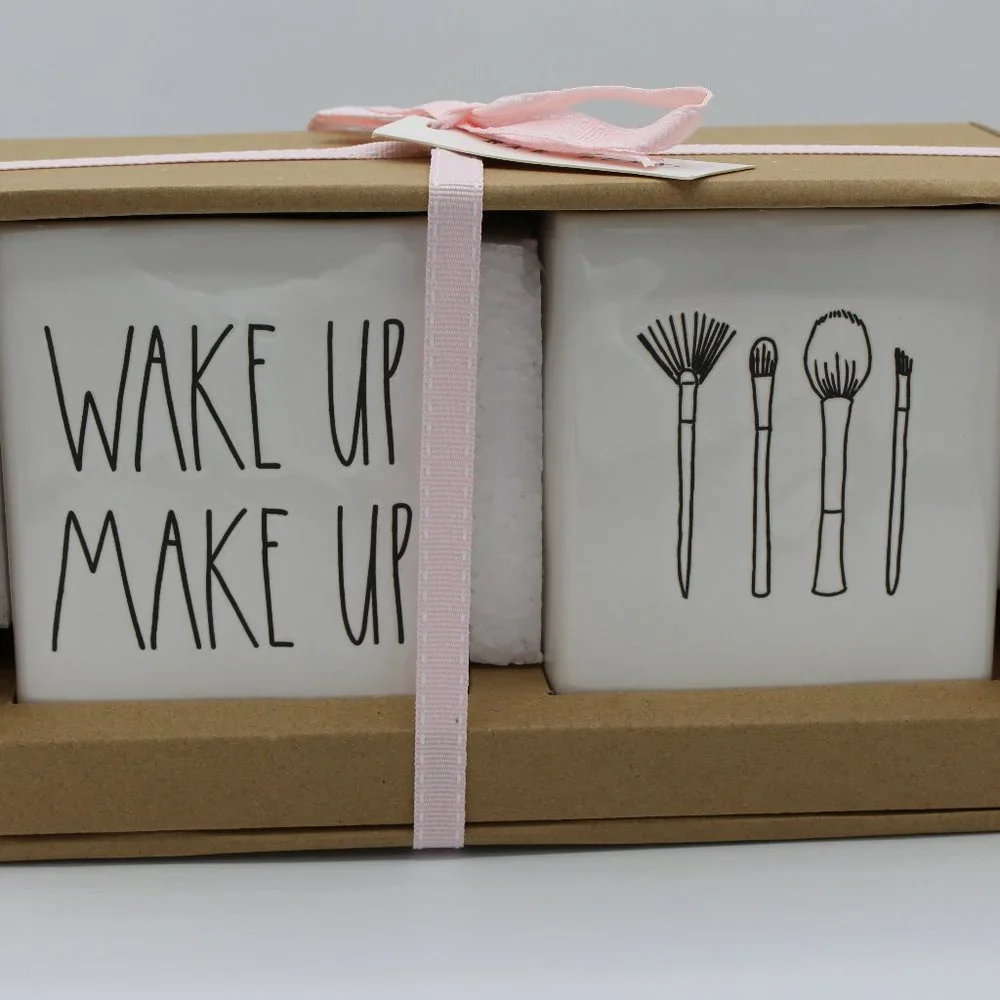 New Rae Dunn Wake Up & Make Up Set